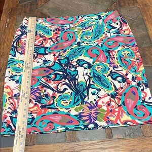 LuLaRoe Colorful Paisley Mini Skirt